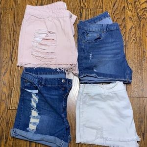 4 pairs plus size shorts